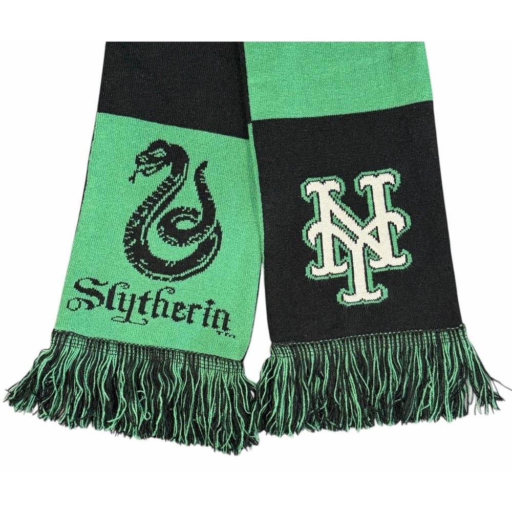 2024 New York Mets Harry Potter Slytherin Scarf SGA Green Black Baseball MLB